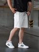 Шорты мужские спортивные однотонные оверсайз шорты хлопковые Casual Белые XL - изображение 6
