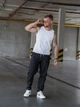 Штаны мужские из хлопка демисезонные Teamv casual sport Черные XXL - изображение 7