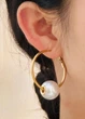Женские серьги Last Pearl (1792-01) Золотой - No Brand - изображение 2