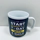 Чашка керамічна 800 мл "Start today with a smile " XXL Olens 3235 - зображення 3