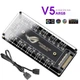 Fan Hub кулерів з підсвічуванням 1 To 10 ARGB Sync 5V/3 pin розгалужувач (Чорний) - зображення 3