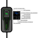 Mobilna ładowarka do samochodu elektrycznego Qoltec EV z regulacją 2 w 1 Typ 2 3.5 kW 5 m (5901878524658) - obraz 7