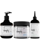 Набор для увлажнения для всех типов волос Deeply: Увлажняющий шампунь Deeply Hydrating Shampoo 250мл + Увлажняющая маска Deeply Hydrating Hair Mask 300мл + Пилинг для кожи головы Deeply Refreshing Scalp Peeling 200мл - изображение 1