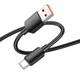 Дата кабель Hoco X96 Hyper USB to Type-C 100W (0.25m) Black - зображення 3
