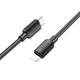 Дата кабель Hoco X96 Hyper Type-C to Lightning 20W (1m) Black - зображення 2