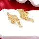 Жіночі сережки Стрічки jewelry золоті - зображення 5