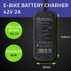Zasilacz do roweru elektrycznego Qoltec Charger for e-bike, electric scooter 36V / 42V 2A 5.5*2.5 (5901878503332) - obraz 12