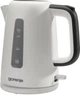 Електрочайник Gorenje 1.7л, Strix контроль, пластик, білий - изображение 1