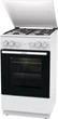 Плита Gorenje GK5A22WH комби, 68л, 50x60см, эмалированные реш, с крышкой, белый - изображение 4
