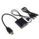 Конвертер переходник из HDMI в VGA Звук Питание адаптер преобразователь видеосигнала - изображение 1