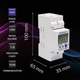 Лічильник електроенергії Qoltec Single phase electronic energy consumption meter for DIN rail 230 V LCD Wi-fi (5901878508825) - зображення 5