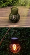 Набор из 6 подвесных солнечных ламп SuperLED Flame Ball – декоративное LED-освещение с эффектом пламени, IP44 - изображение 3