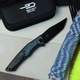 Ніж Складаний BESTECH TOGATTA BT2102H Titanium + Black & Blue Carbon Fiber M390 - изображение 2