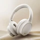 Беспроводные наушники LULE EL-GT10 белые с ANC шумоподавлением, Hi-Fi звуком, Bluetooth 5.4 и AUX, 40 мм драйверами, аккумулятором 400 мА·ч, до 55 часов работы - изображение 1