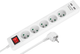 Listwa zasilająca Rebel 5 gniazd 2 USB 1.5 m (5901890030786) - obraz 1