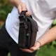 Сумка-барсетка мужская через плечо кожаная гладкая черная Tiding Bag TD-55467 - изображение 5