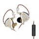 KZ ZS10 Pro Glare Gold (Hi-Res, 1DD+4BA, Mic) – Гібридні аудіофільські навушники для Hi-Fi звучання - зображення 1