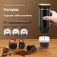 Кофеварка JN02 портативная капсульная аккумуляторная с нагревом, кофемашина Espresso maker USB - Черный - изображение 3