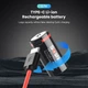 Батарейки CR123(16340) акумуляторні Soshine з роз'ємом USB Type-C на 3.7V/550mAh Li-ion - 2 ШТ. - зображення 7