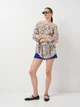 Блуза H&M 32 Білий 0635420_квіти_07 - зображення 2