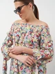 Блуза H&M 32 Білий 0635420_квіти_07 - зображення 4