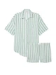 Піжама Модал-Коттон (сорочка + шорти) Victoria's Secret Modal-Cotton Short Pajama Set Seasalt Green Stripes XS Зелений (26811428D) - зображення 2
