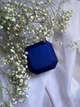 Коробочка для кольца с подсветкой Classic, синяя - Футляр шкатулка квадратной формы для предложения или свадьбы (601074) - изображение 4