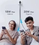 Универсальное Быстрое Зарядное устройство USB Type-C Gan PD + QC3.0 Блок питания для телефона + беспроводная зарядка для смарт часов Apple Watch iWatch ноутбуку USAMS CC293 для iPhone - изображение 6