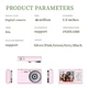 Цифровой фотоаппарат Benjie X10 1080P 32GB 2.8" 48мп камера розовый - изображение 4