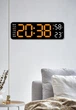 Часы Deepfox DS-5503 LED цифровые электронные настольные Будильник Дата Температура Влажность 22.8х7.5см оранжевый/белый - изображение 10