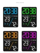 Часы Deepfox DS-6662 LED цифровые электронные настольные Будильник Дата Температура Влажность 12х9см фиолетовый - изображение 12