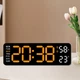Часы Deepfox DS-5503 LED цифровые электронные настольные Будильник Дата Температура Влажность 22.8х7.5см оранжевый/чёрный - изображение 1