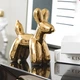 Статуетка Собачка з кульки RESTEQ - золота фігурка в стилі Jeff Koons Balloon Dog, інтер'єрний декор 10×10×4 см - зображення 5
