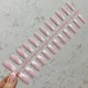 Камуфлирующие гелевые типсы френч для наращивания ногтей 24 шт (Pink Квадрат) - изображение 1