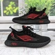 Кроссовки подростковые текстильные FDEK черные с красным 36р (22,5 см) 5894 - изображение 2