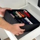 Двойной Органайзер ORGANIZE для белья 30 х 30 см Черный (bl-k001) - изображение 4