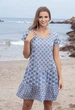 Пляжна туніка з вишивкою і принтом Fresh Cotton 1611 F-1с 44(M) Блакитний - зображення 3