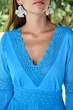 Длинное в пол пляжное платье Fresh Cotton 2507 F-2C 46(L) Голубой - изображение 3