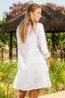 Туніка жіноча мереживна сорочка Fresh Cotton 1360 F-1c 48(XL) Білий - зображення 2