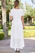 Длинное пляжное платье Fresh Cotton 2512 F-1C 50(XXL) Белый - изображение 2