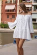 Платье открытыми плечами Fresh Cotton 1371 F-1c 44(M) Белый - изображение 1