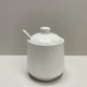 Сахарница керамическая с ложкой h-11 см Maestro MR-20002-09 White - изображение 2