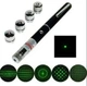 Лазерна указка Green Laser Pointer 8420 з 5 насадками та зеленим променем в футлярі - зображення 3
