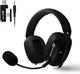 Геймерська бездротова (Bluetooth + 2,4G) гарнітура Attack Shark L80 PRO (вага 180 гр) Black - изображение 1