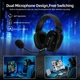 Геймерська бездротова (Bluetooth + 2,4G) гарнітура Attack Shark L80 PRO (вага 180 гр) Black - изображение 4