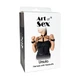Кожаная женская портупея с наручниками Art of Sex Ursula Черный XS-2XL ( SX2352 ) - изображение 3
