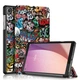 Чехол Slim Smart Cover с подставкой и автосном для планшета Lenovo Tab M8 (4th Gen) 8" TB-300XU / TB-300FU (Граффити) - изображение 1