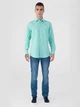 Рубашка мужская Arber Linen Shirt 2 M05.20.30.224 38-39 Зеленая (9099705230004) - изображение 3