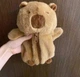 Пенал капибара с капибарой в форме капибары с мордочкой из меха пушистый 3 д коричневый - изображение 3