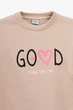 Свитшот с принтом для девочки Baby Show 14388 110 см Бежевый shop (2000990777645) - изображение 8